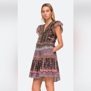 SEA NEW YORK | Brooke Border Flutter
Sleeve Dress Sz XS